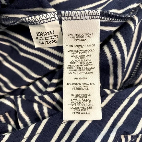 Vineyard Vines Cat Cay Striped Knit Jumpsuit Size 3X NWT - Picture 10 of 10